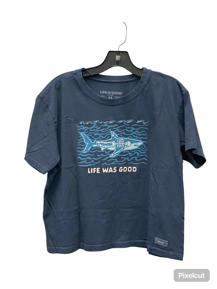 Life is Good Size M Navy T-shirt