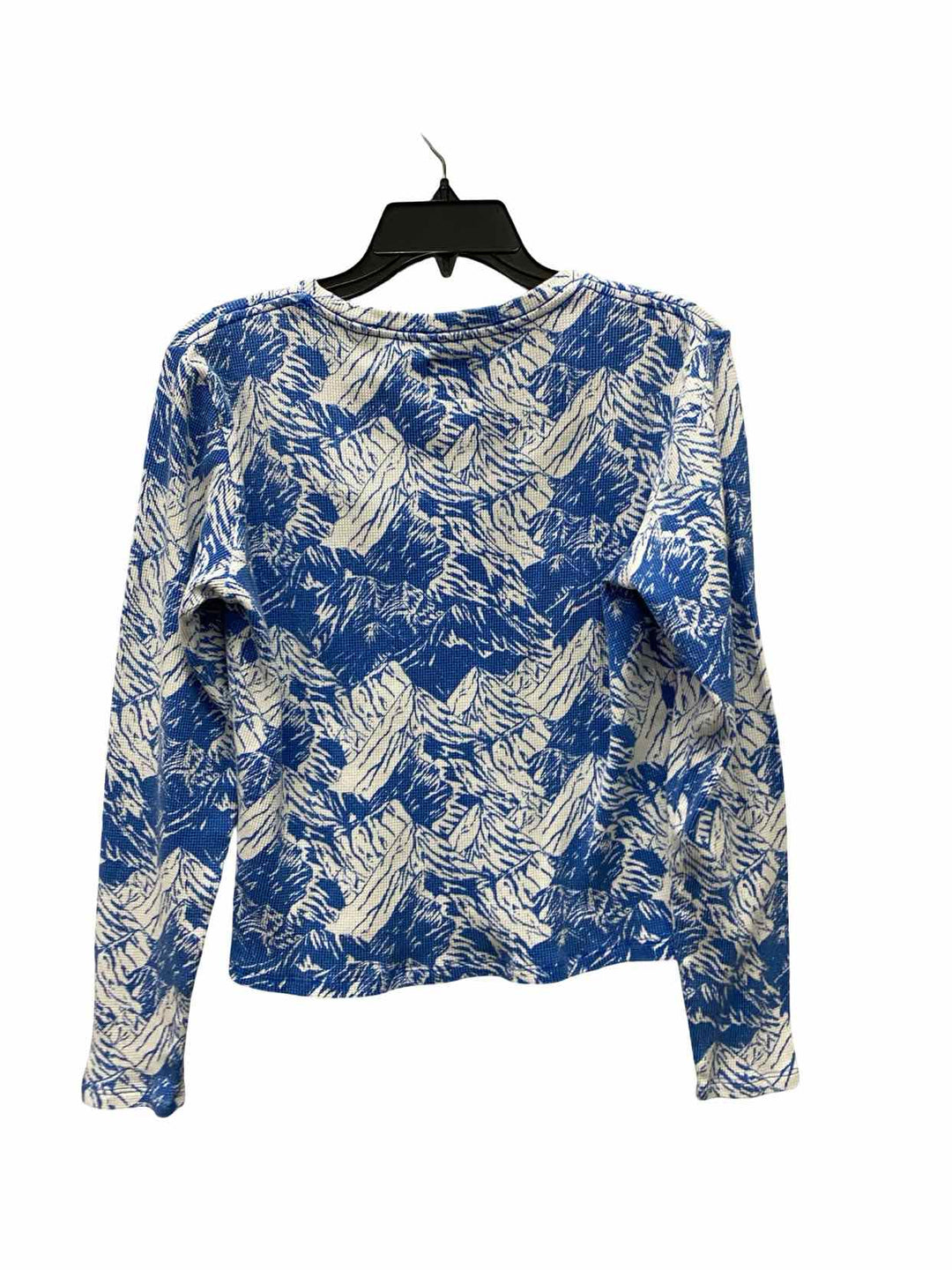 Parks Project Size M Blue White Print Long Sleeve Shirts