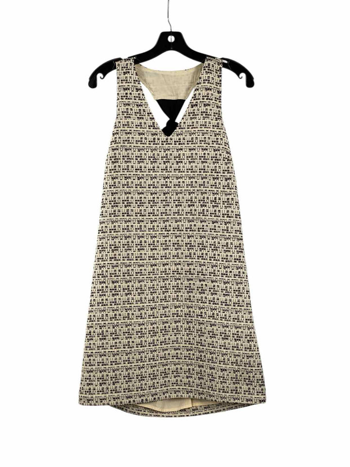 Sunday in Brooklyn Size XS White Black Print Dress