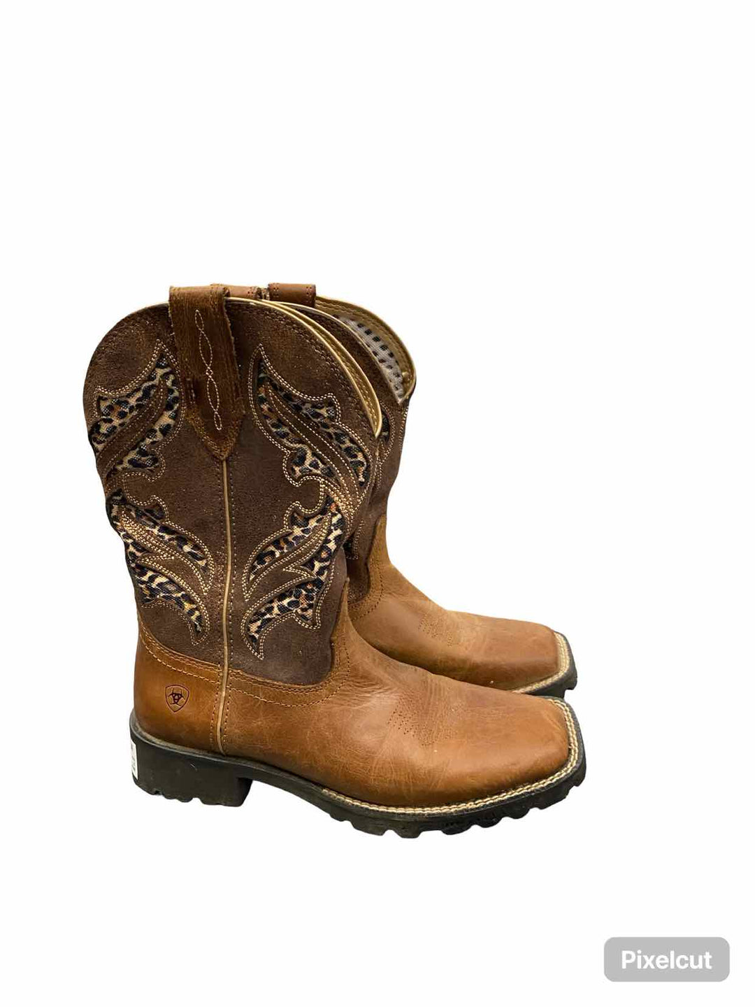 Ariat Shoe Size 9 Brown Unbrindled Rancher Venttek Broad Square Toe Boots(Ankle)