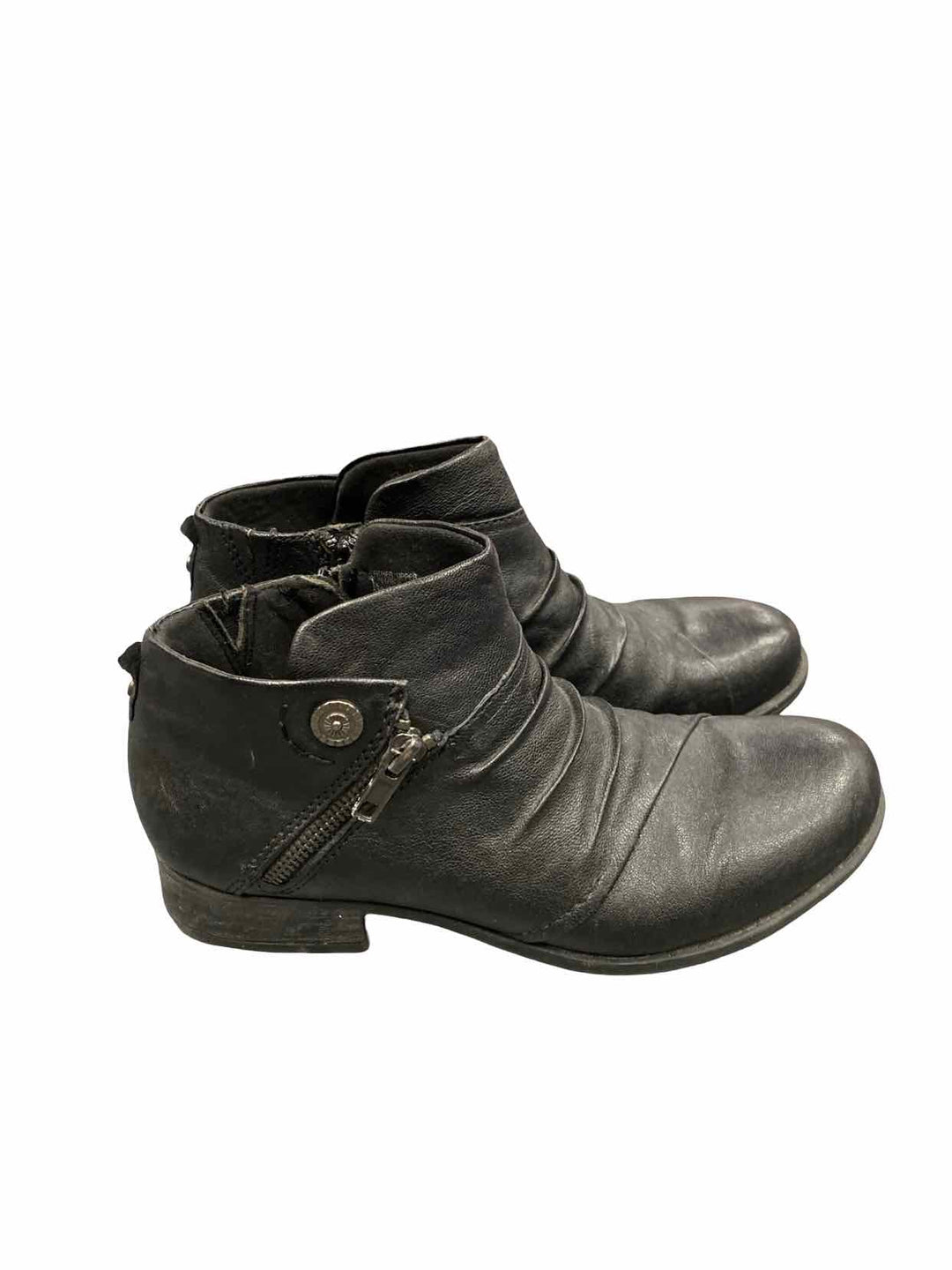 Earth Shoe Size 9 Black Leather Ronan Boots(Ankle)