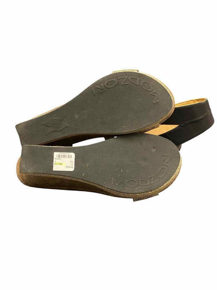 Modzori Shoe Size 8 Brown Black Vegan Reversible Sandals