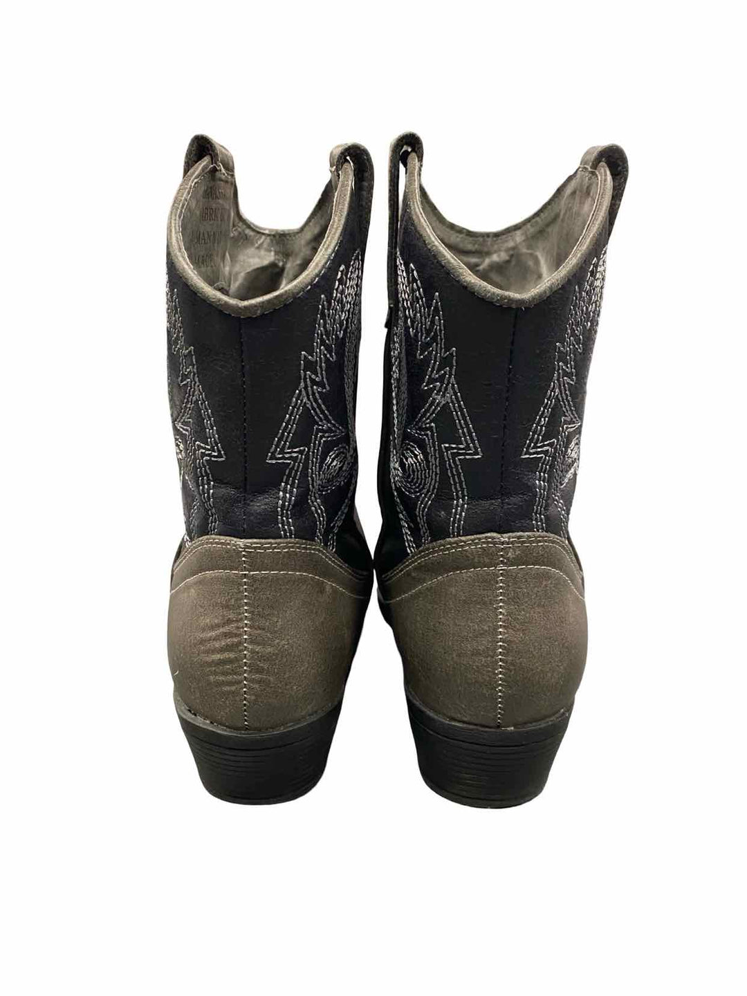 London Rebel Shoe Size 5.5 Grey Faux Leather Boots(Ankle)