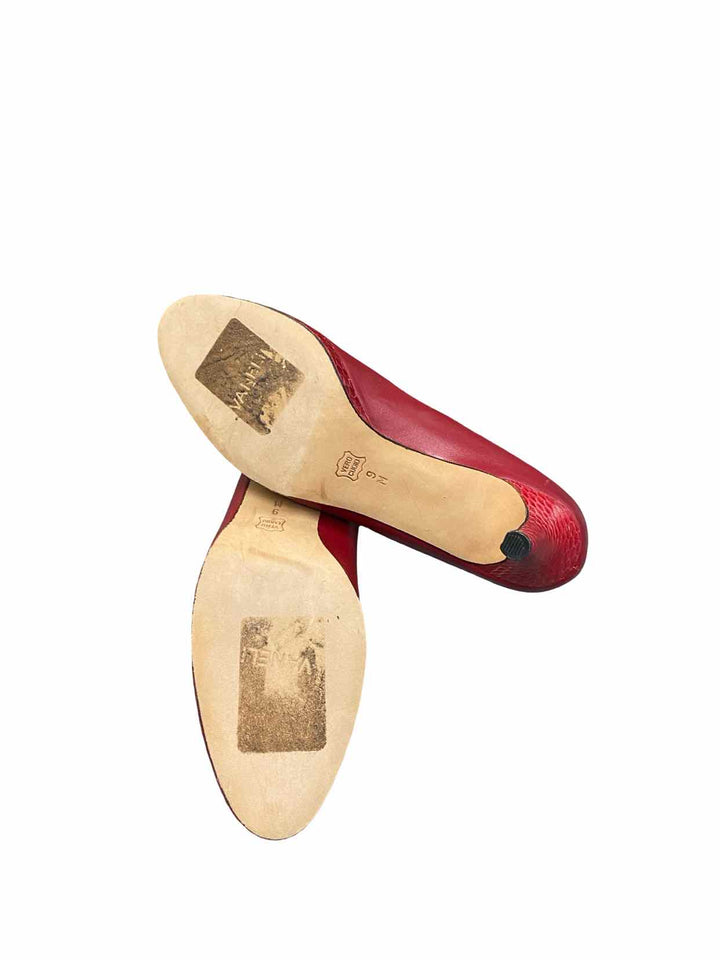 Vaneli Shoe Size 9 Red Leather Heels