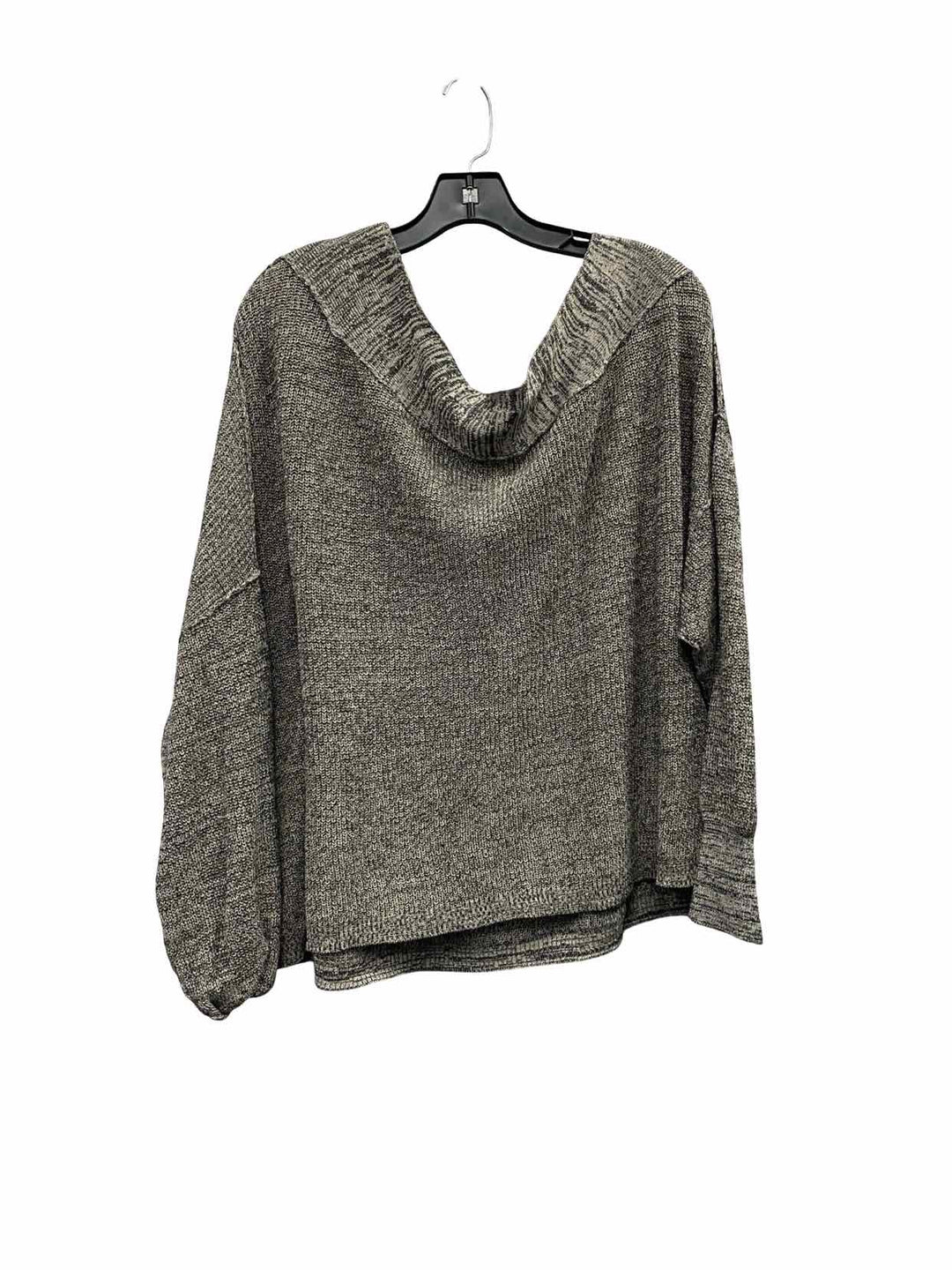 Free People Size L Black Grey Sweater