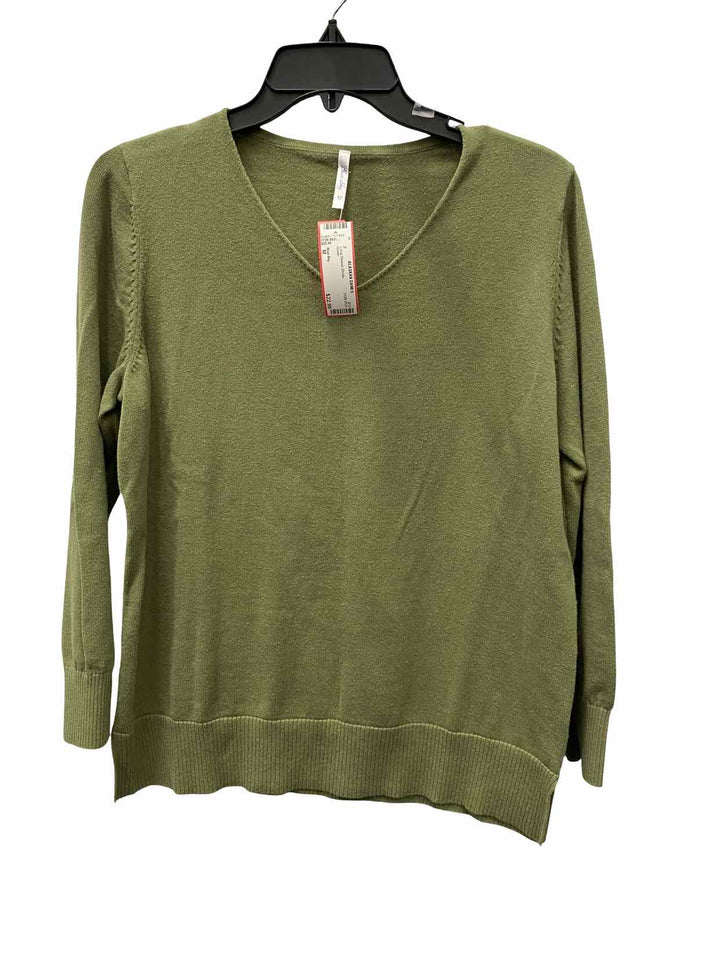 Blue Sky Size M Green Long Sleeve Shirts