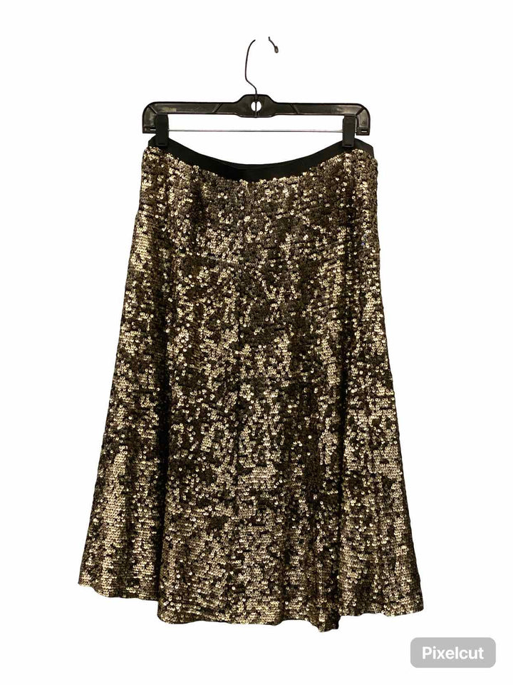 Maeve Size L Gold sequined Skirt