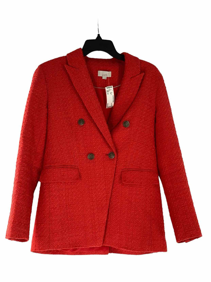 Loft Size 0 Red Blazer