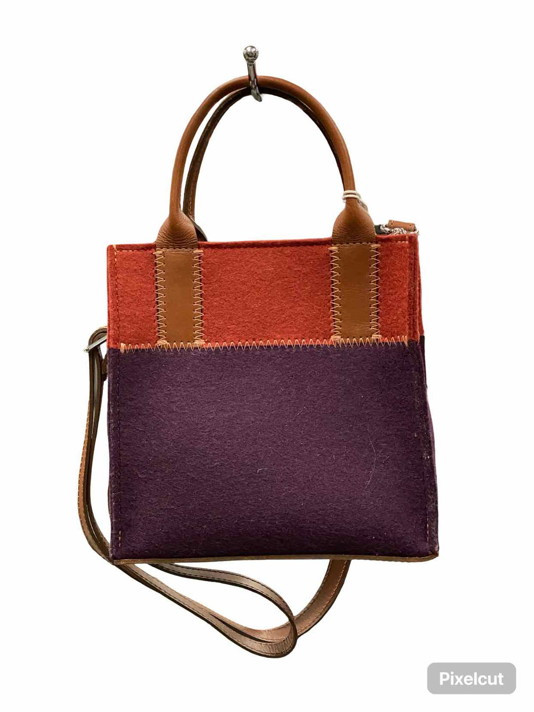 Graf Lantz Plum W/Crossbody Strap Purse
