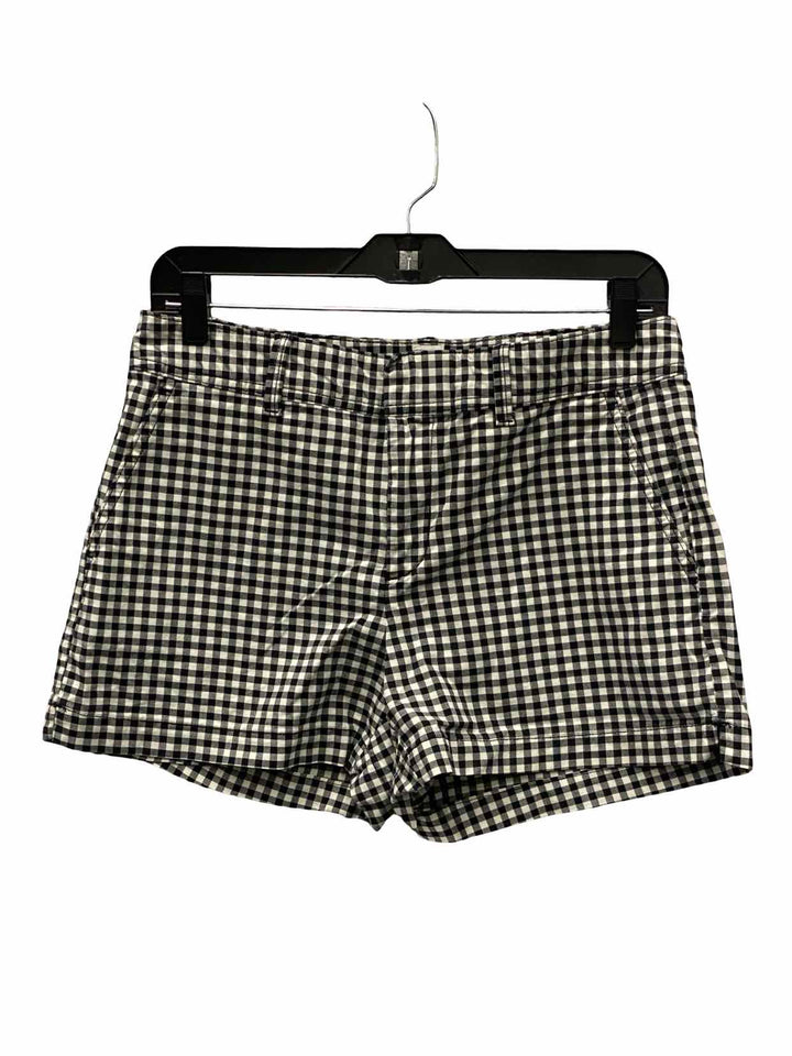 Gap Size 4 Black White Checkered Shorts
