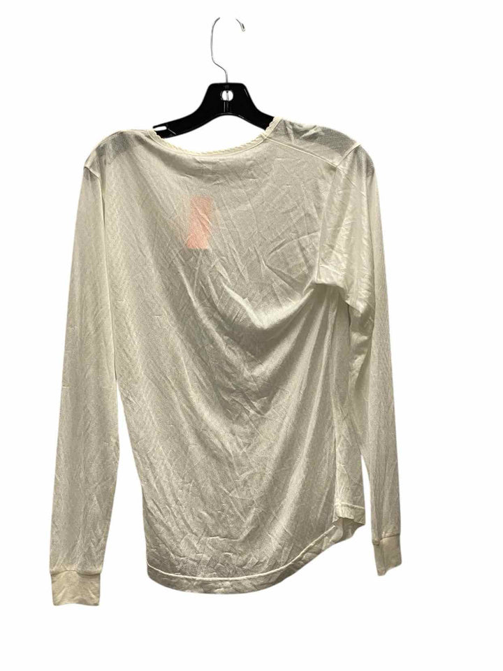 Thermasilk Size L White Athletic Long Sleeve