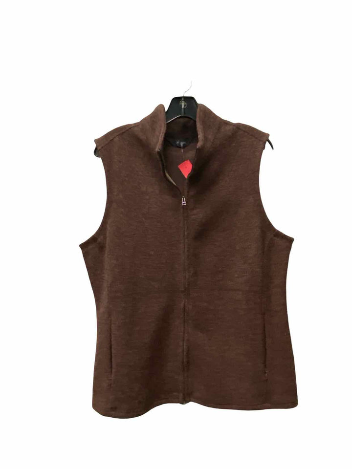 ibex Size XL Brown Merino Wool Vest