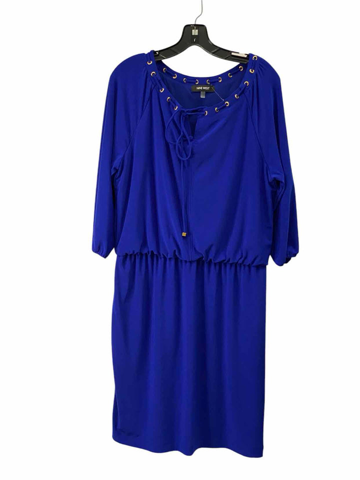 Nine West Size 10 Royal Blue Dress