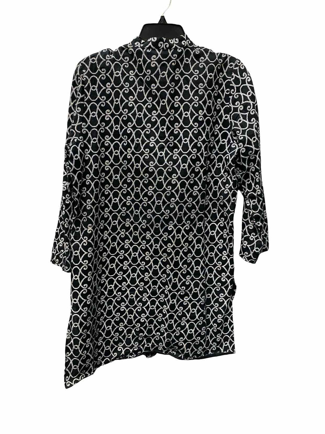 Diane Gilman Size M Black White 100% Linen Dress