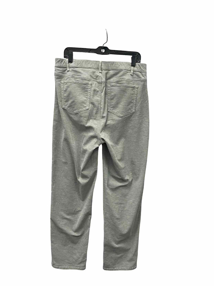 J Jill Size 16 Gray corduroy 98% Cot 2% Span Pants