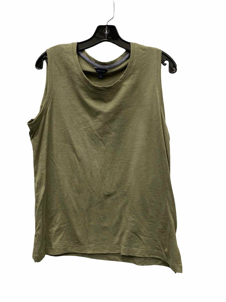 Nautica Size M Green Tank Top