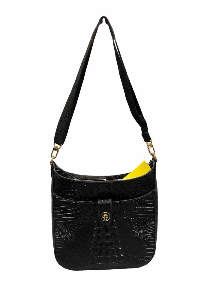 Brahmin Black Leia Crossbody Purse