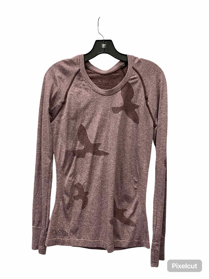 Oiselle Size L Maroon Athletic Long Sleeve