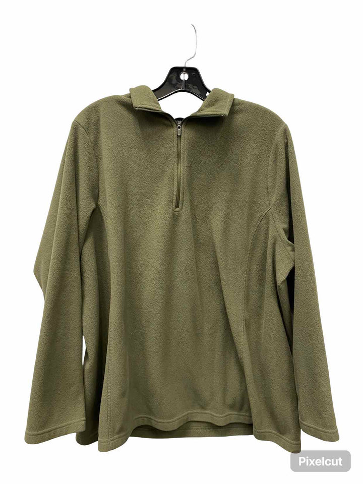 Lands End Size XL Green Sweatshirt
