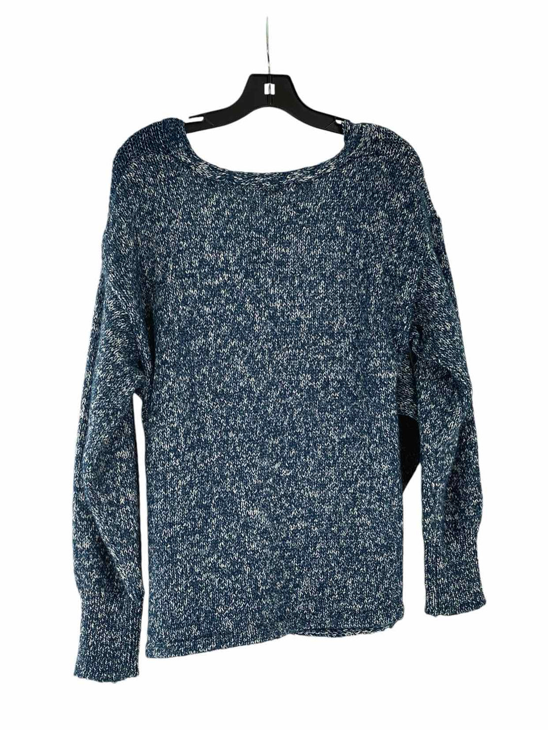 Soybu Size L Navy White Print Sweater