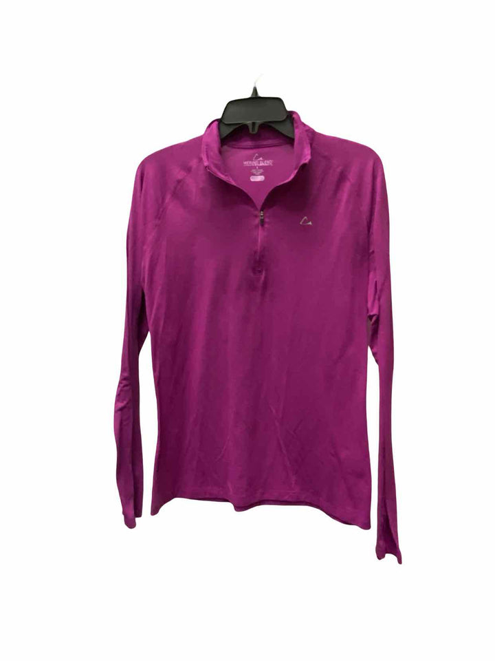 Paradox Size L Purple 11% Merino Wool Athletic Long Sleeve