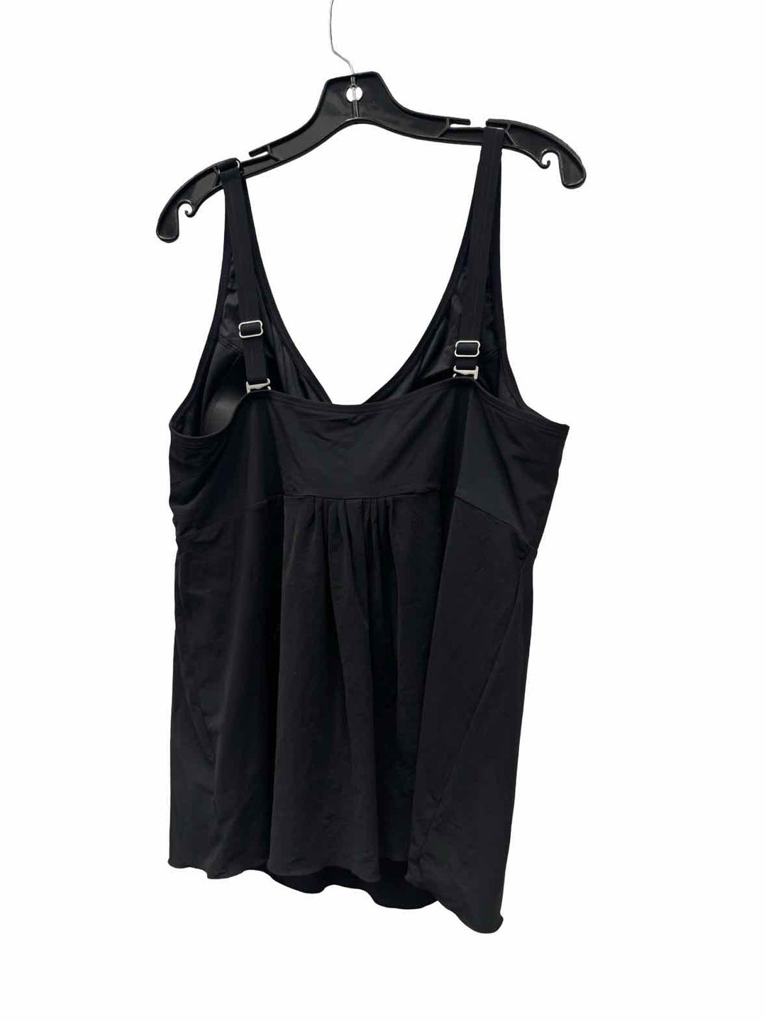 Lands End Size 18 Black Swimsuit Top