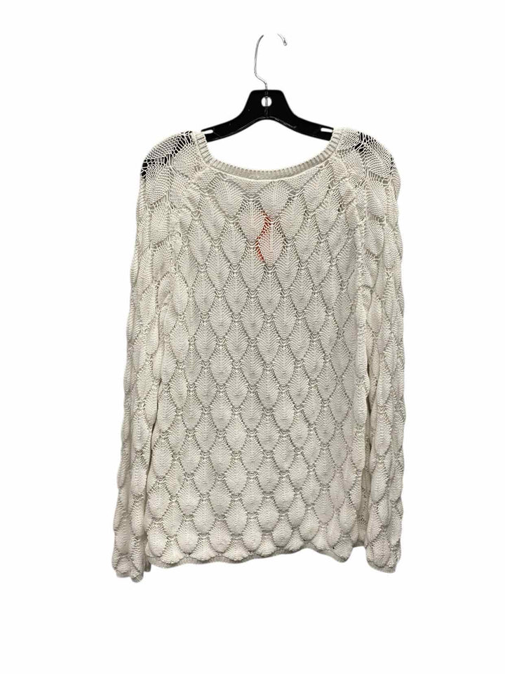 Soft Surroundings Size L White Sweater