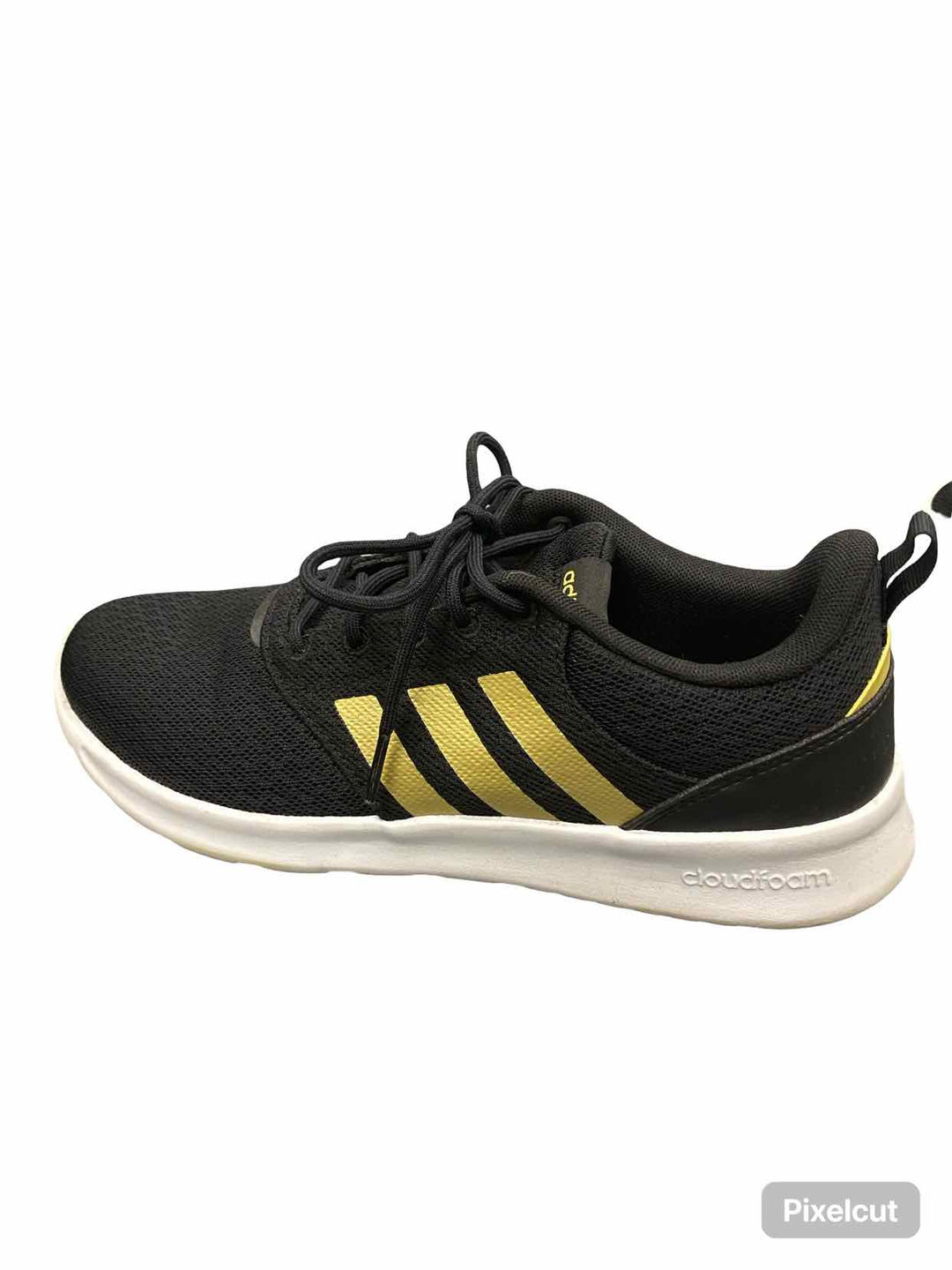 Adidas Shoe Size 9 Black Gold QT Racer 2.0 Sneakers