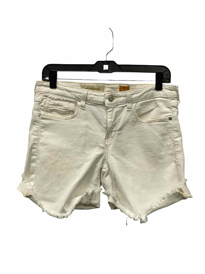 Pilcro Size 28 White Denim Shorts