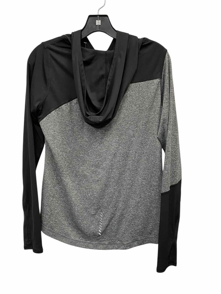 Champion Size Medium Grey Black Athletic Long Sleeve