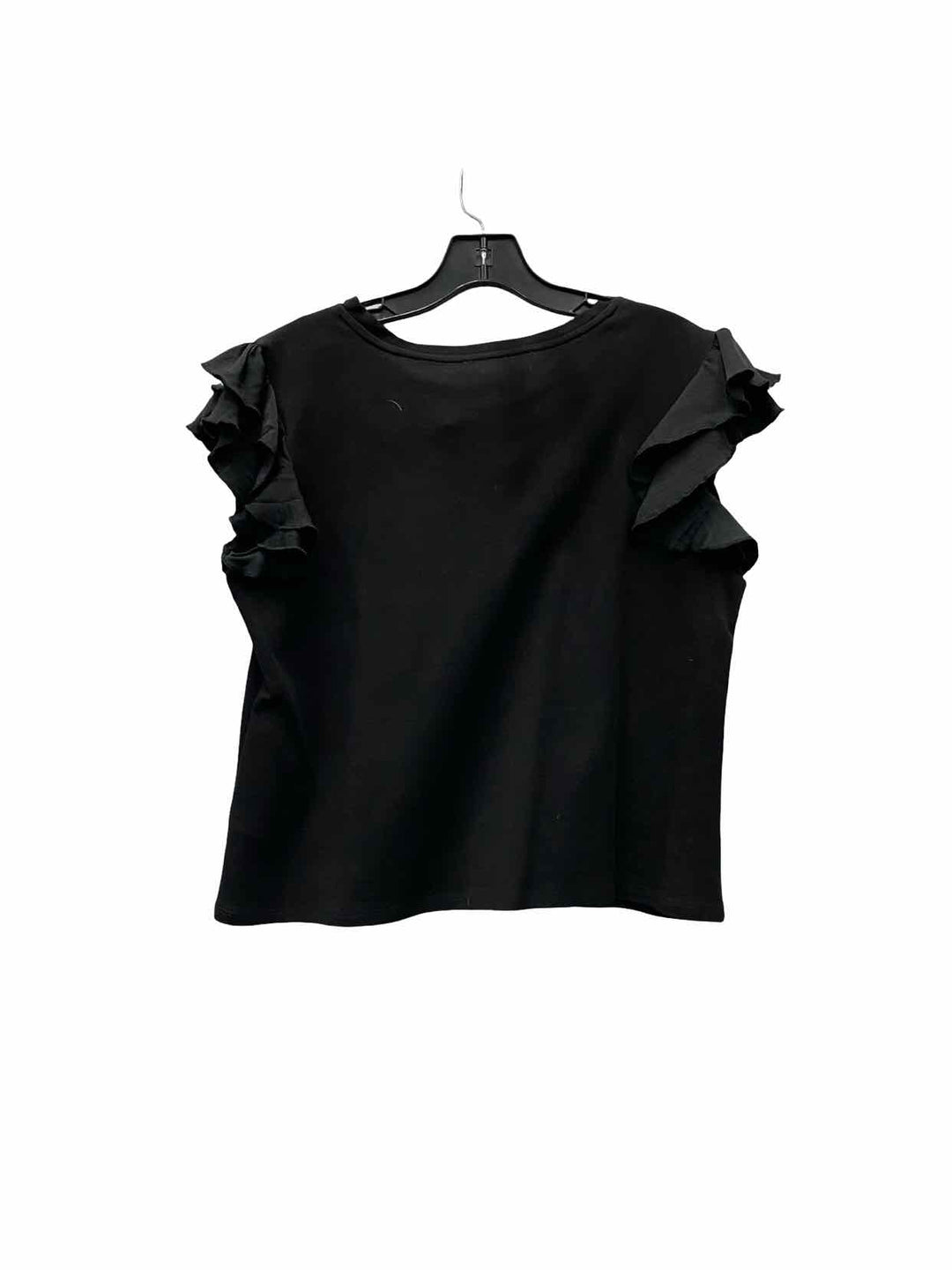 Vince Camuto Size M Black Short Sleeve Shirts