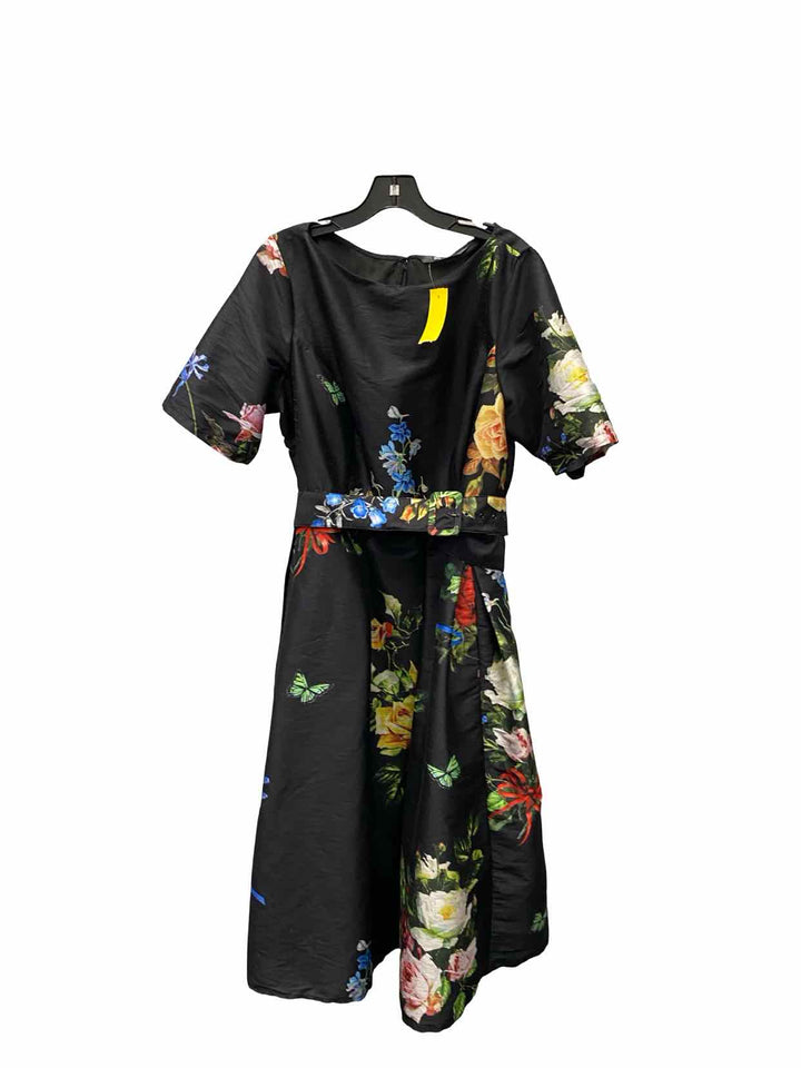 Unknown Brand Size L/XL Black Floral Dress