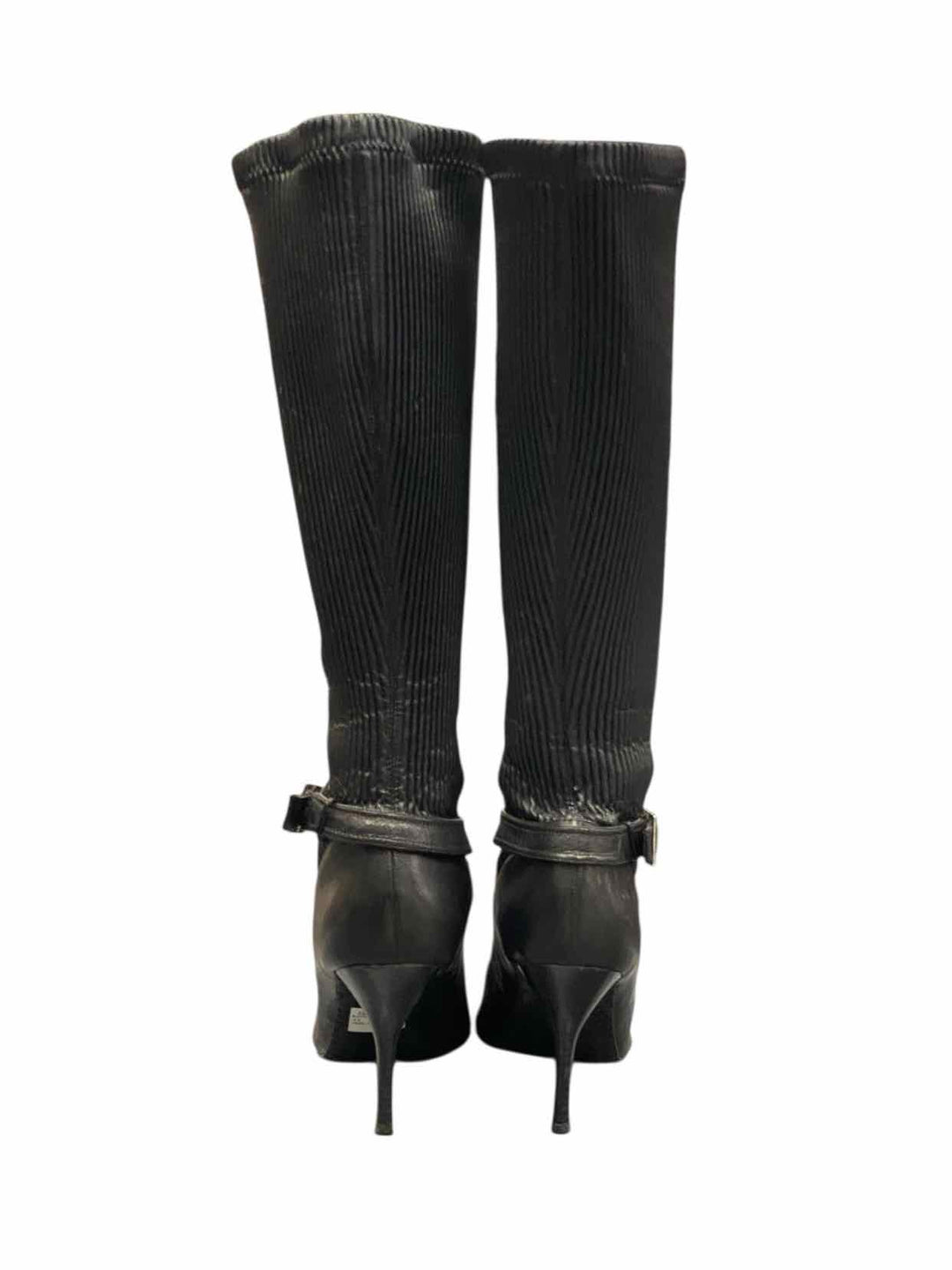 Calvin Klein Shoe Size 8.5 Black Leather Boots(knee)