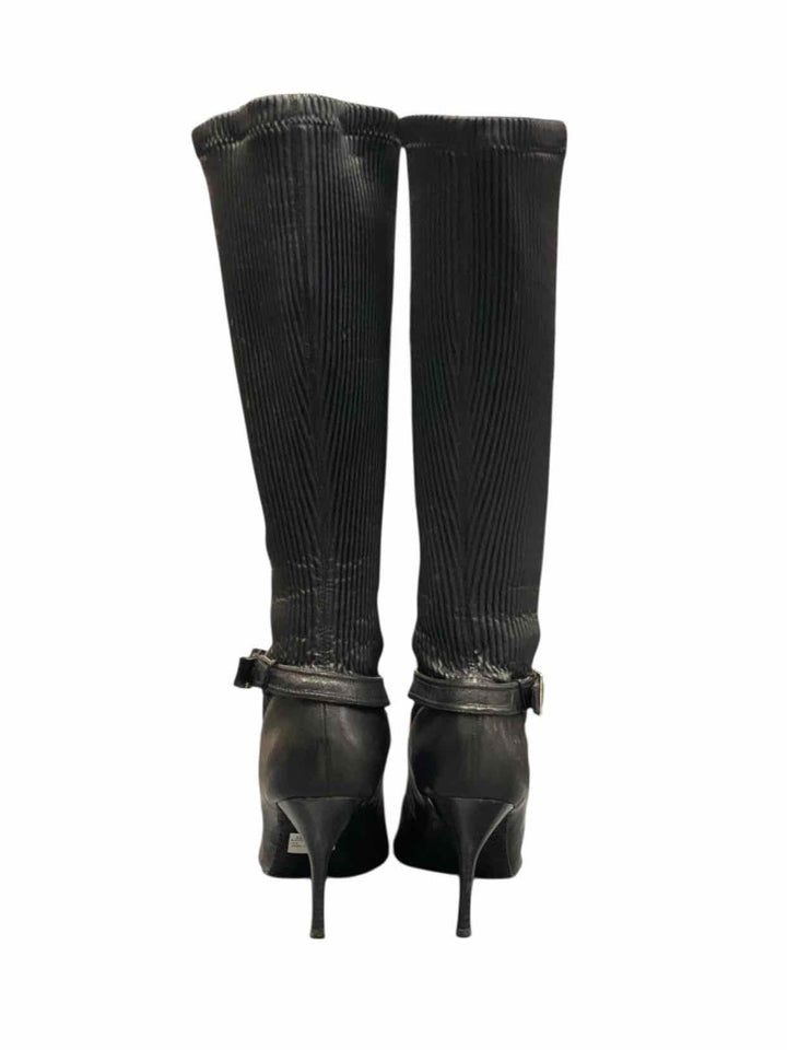 Calvin Klein Shoe Size 8.5 Black Leather Boots(knee)