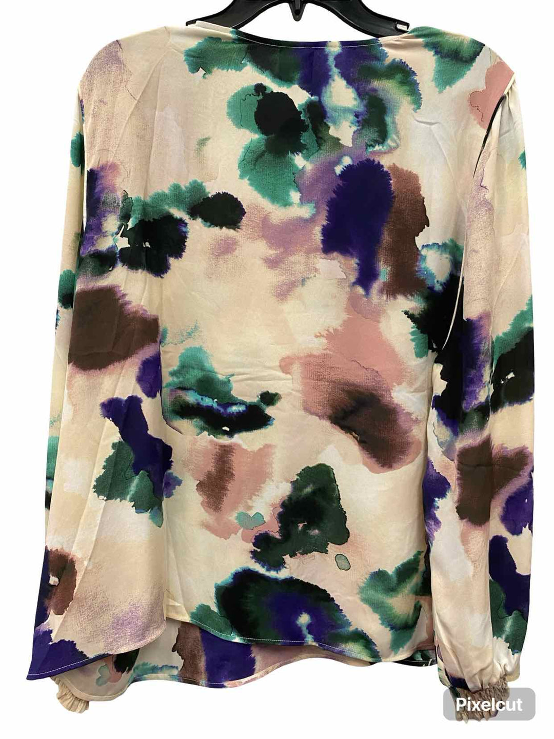 Cabi Size XXL Beige Print Long Sleeve Shirts