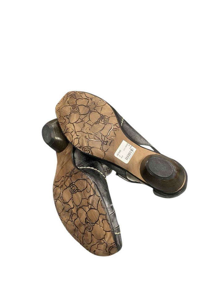 Fidji Shoe Size 39 Black Leather NWOT Heels