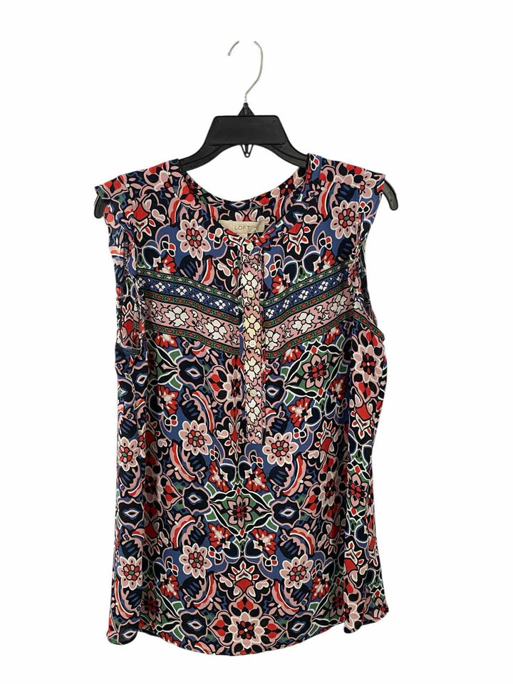 Loft Size L Multi-Color Print Tank Top