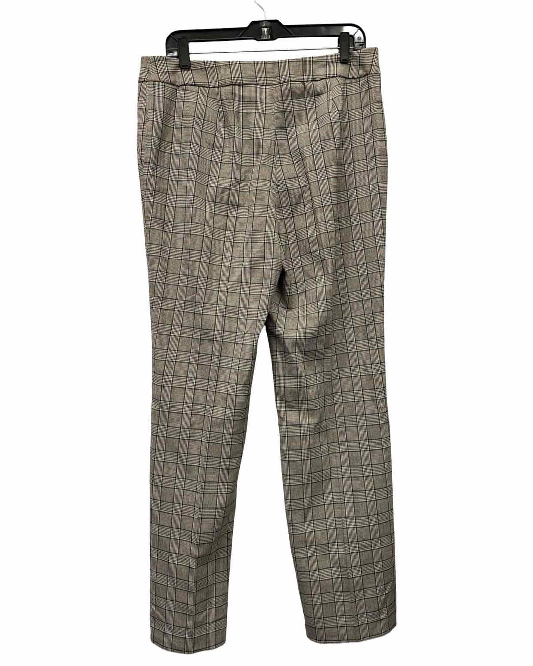 Nine West Size 10 Black Grey Plaid Pants