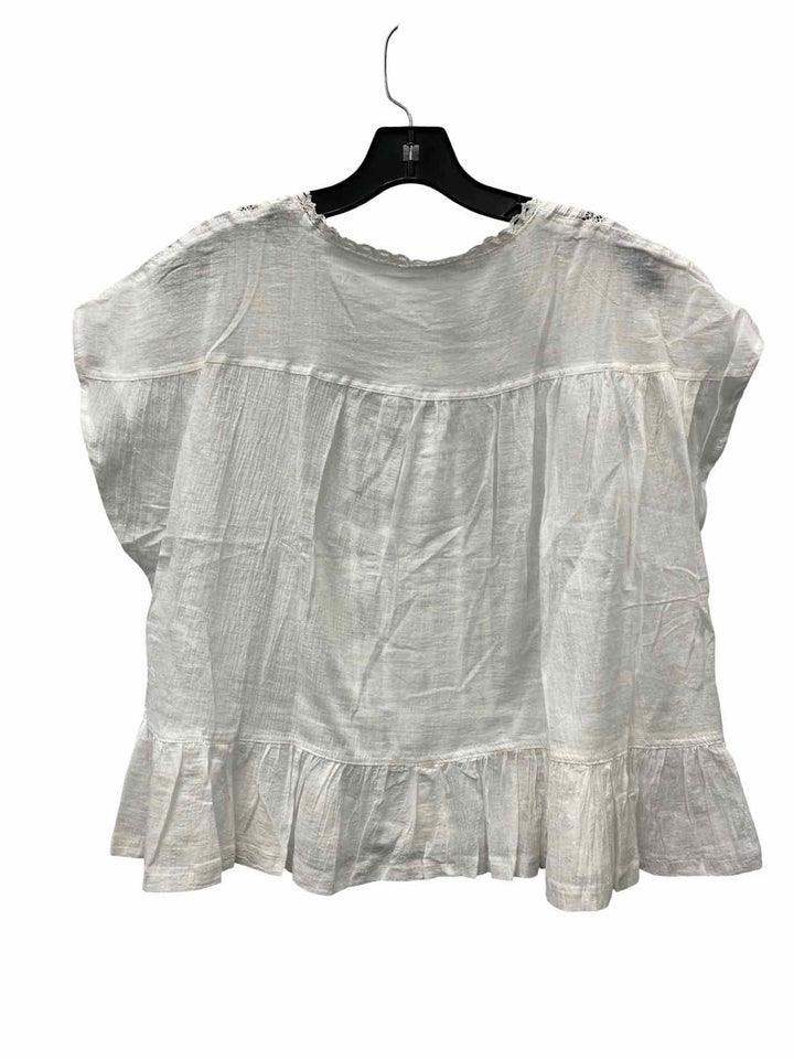 Unknown Brand Size L White Short Sleeve Shirts