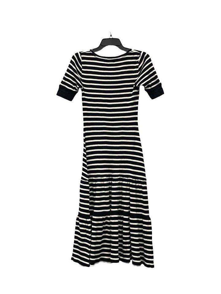 Ralph Lauren Size M Black White Stripe Dress