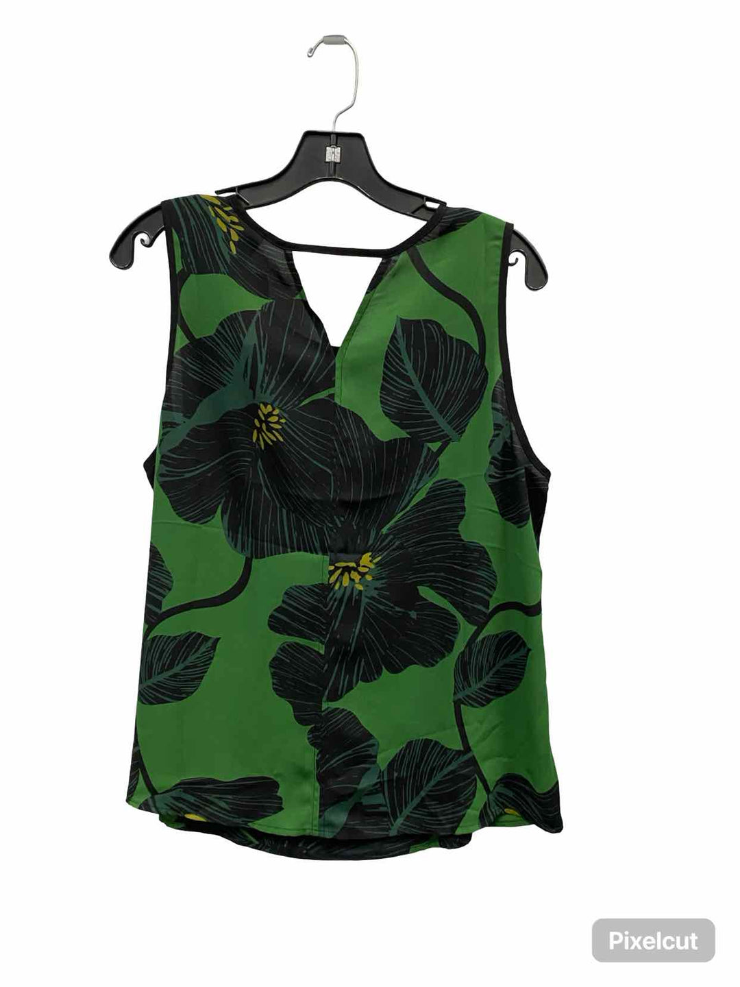 Cabi Size L Green Leaves Tank Top