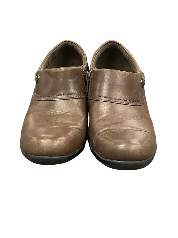 Clarks Shoe Size 8 Brown Leather Genette Danby Boots(Ankle)