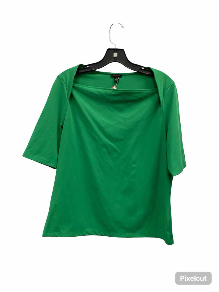 Ann Taylor Size L Green Short Sleeve Shirts