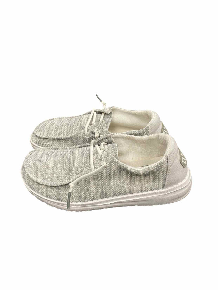 Hey Dude Shoe Size 5 Grey White Sneakers