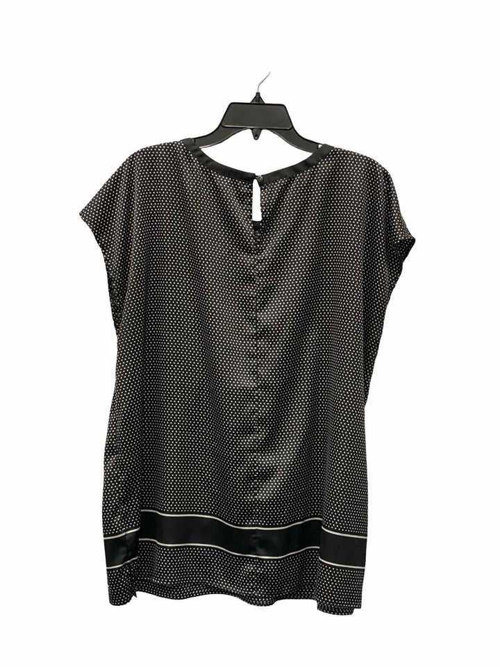 Tommy Hilfiger Size XXL Black White Polka Dot Short Sleeve Shirts