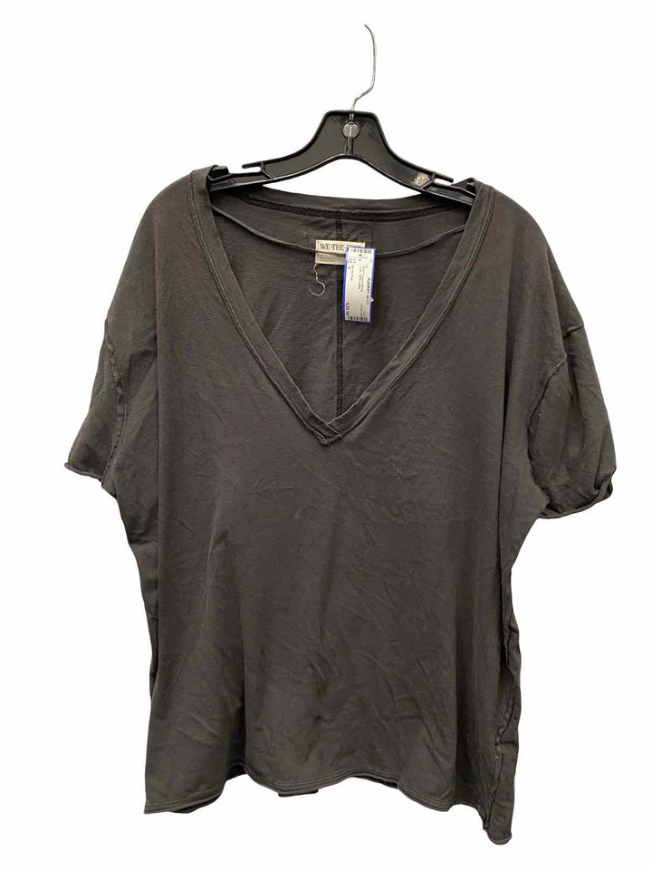 We the Free Size S Black 100% cotton Short Sleeve Shirts
