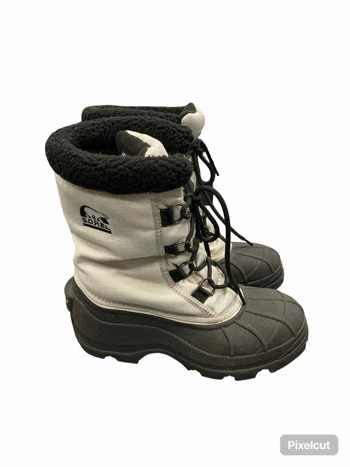 Sorel Shoe Size 8 Grey Black Insulated Boots(Ankle)