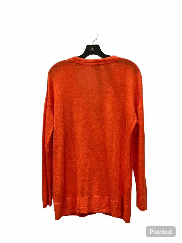 Talbots Size M Orange Long Sleeve Shirts