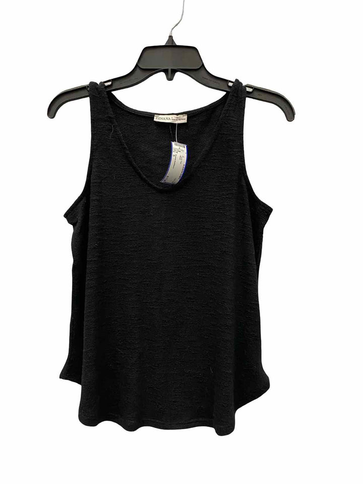 Zenana Outfitters Size S Black Tank Top