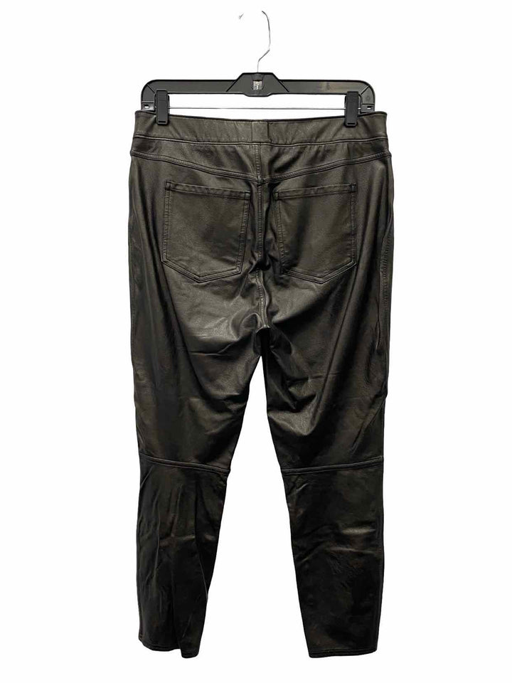 Spanx Size L Black Polyurethane Pants